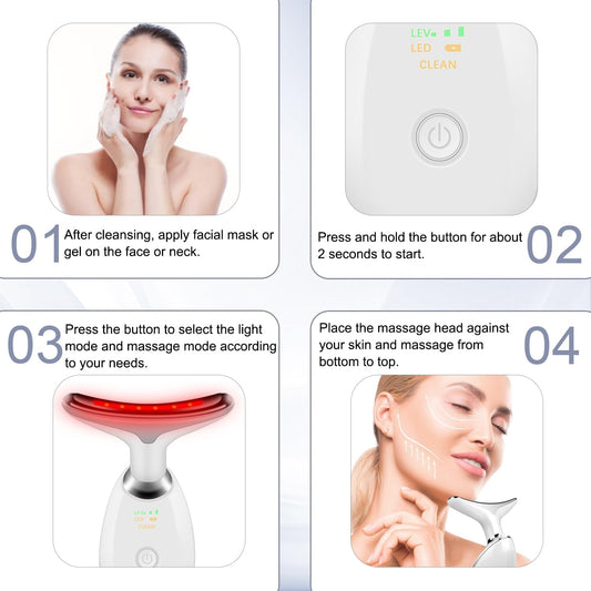 3-in-1 Facial Massager & Skin Lifting Device – Anti-Aging Beauty Tool